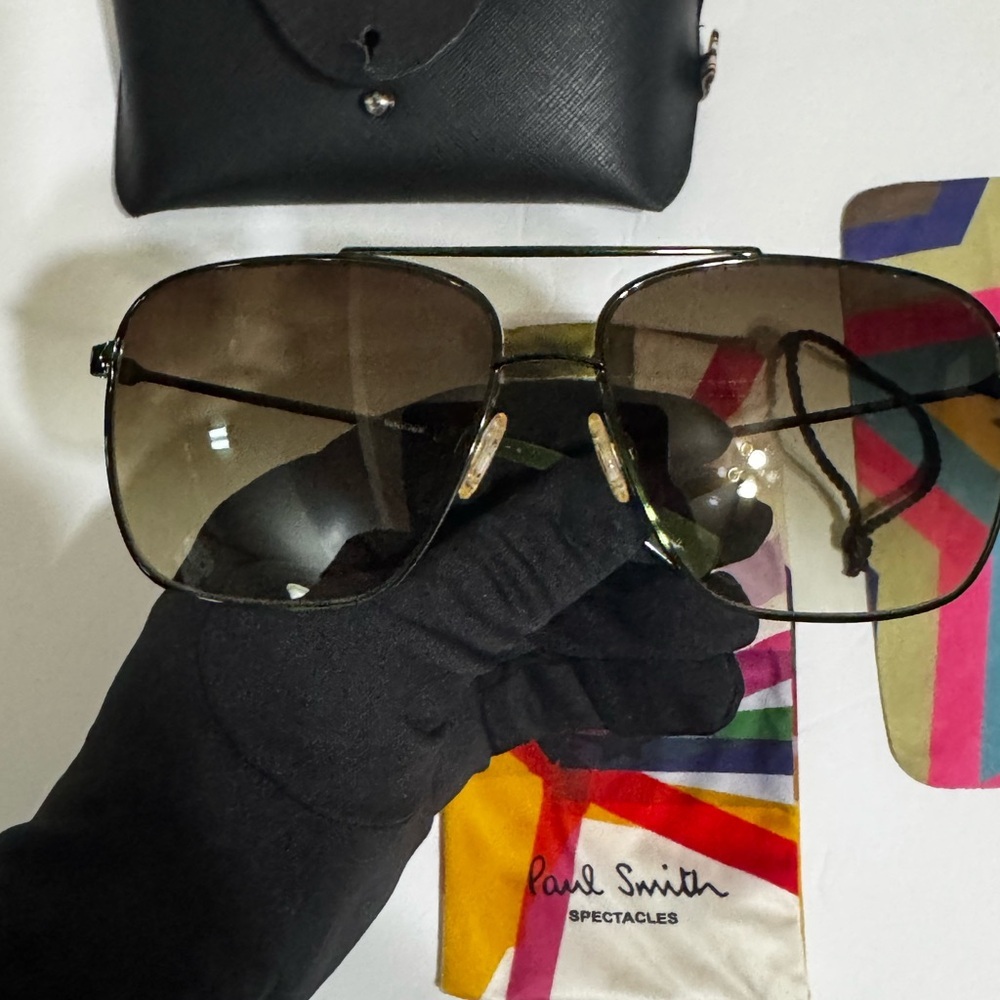 Paul Smith Aviators I Vintage PS-835 ELG I Smoke Lens I Made In Japan